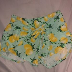 green lemon shorts